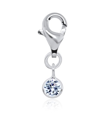 Silver Charms Bezel Gems CH-86-4